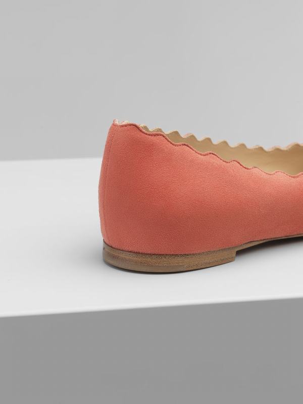 Chloé Bailarina Mujer Lauren Coral Suede Kidskin VDTC92016